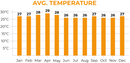 India Kerala Average Temperature Chart