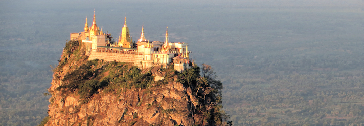 Mount Popa in Burma