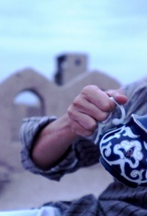 Refreshment stop on our Uzbekistan Cycling Holiday Tour