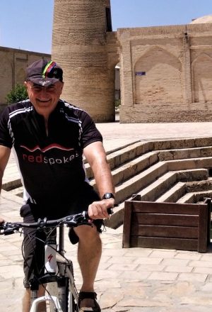One of our cycling guides in Uzbekistan