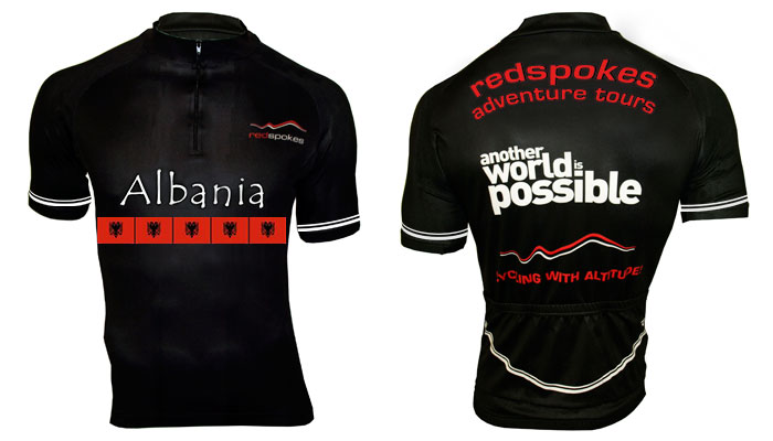 Albania Cycling Top Front and Back