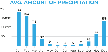 Argentina North Average Precipitation Chart