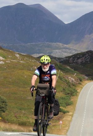 Cycling part of the North Coast 500 in the Scottish Highlands