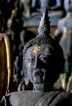 Laos Cycling Holiday - Buddha in Pak Ou Cave