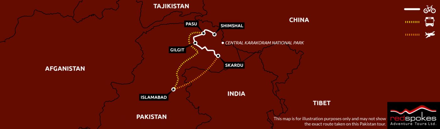 Pakistan The Old Silk Route Map